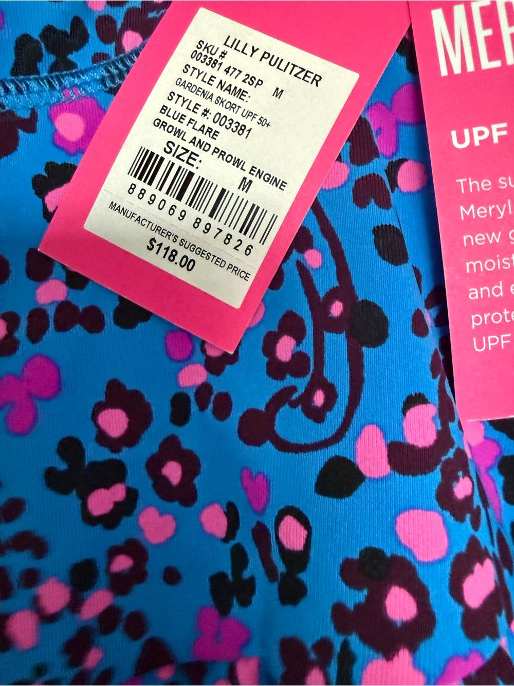 NWT Lilly Pulitzer Luxletic Gardenia Skort Growl And Prowl Engineered Medium - Picture 4 of 5